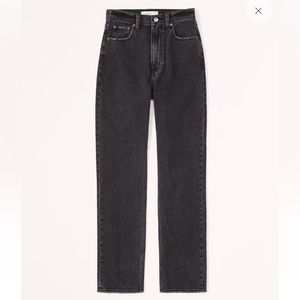 NWT ABERCROMBIE Ultra High Rise Ankle Straight Jean